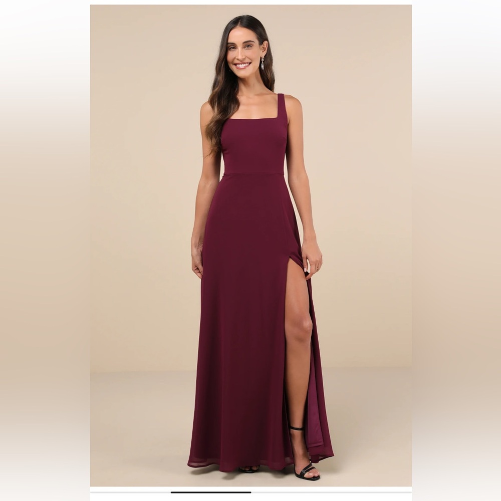 Lulus Remarkable Arrival Plum Purple Sleeveless Maxi Dress